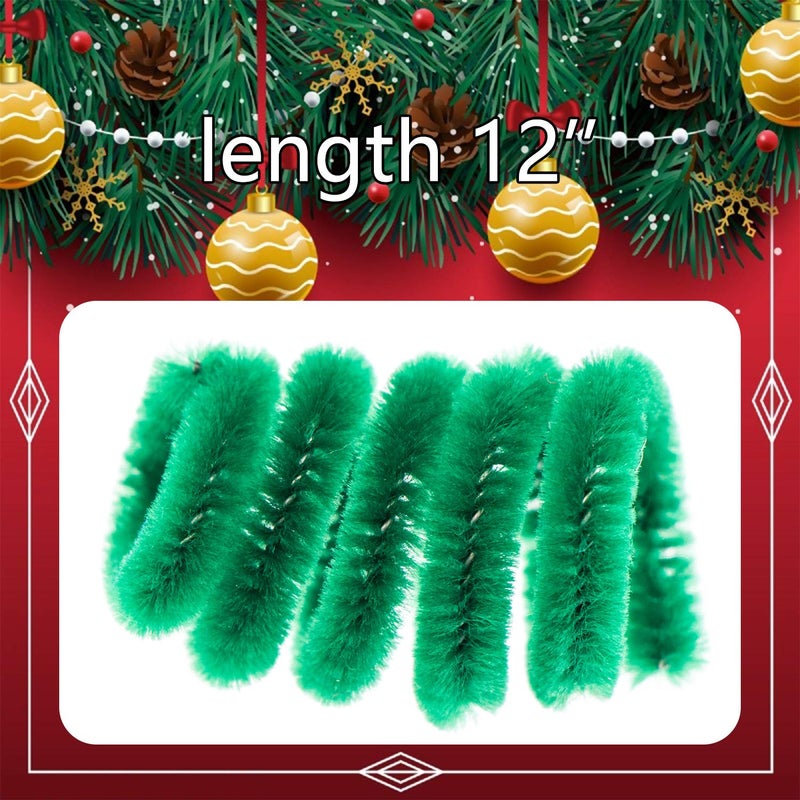 Waycreat 400 Pieces Pipe Cleaners Dark Green Chenille Stem for DIY Art Craft Decorations (6mm x 12 Inch) - Image 3